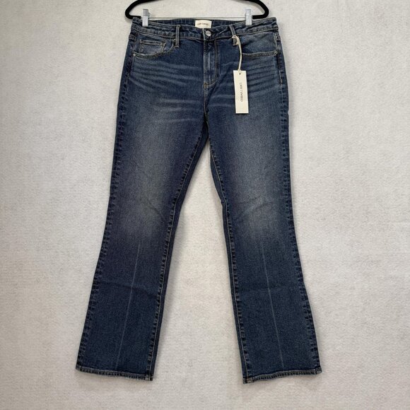 Driftwood Jeans Womens 31 Dark Wash Kelly Bootcut Stretch 5 Pocket Zip Fly NWT - Picture 1 of 10